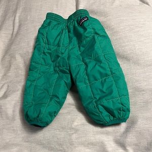 Reversible quilted puffer pants